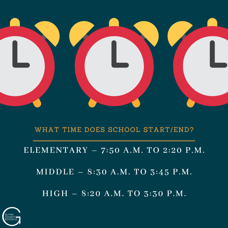 School Hours Graphic