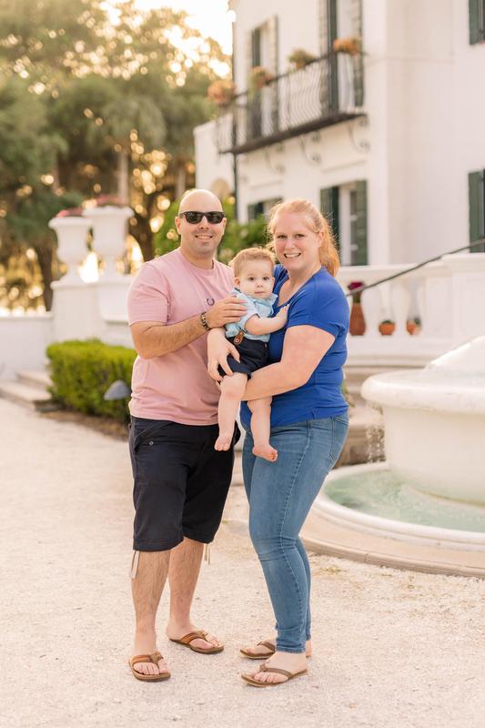 Mrs. Parent with her family.