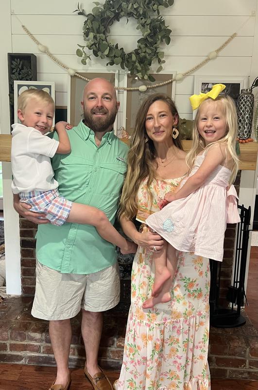 Mr. Sharpe with his family.