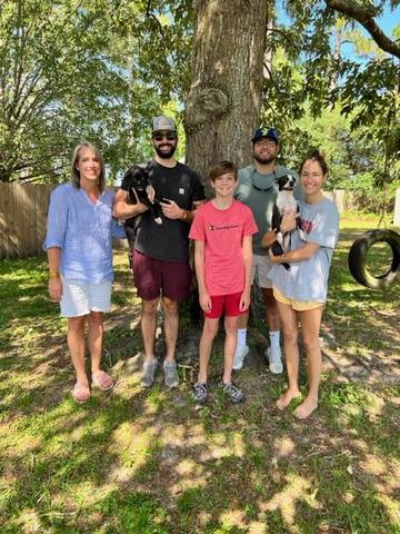 Ms. Mills with her family.