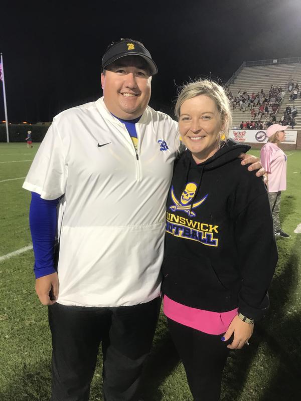 Erica Grady and her husband.