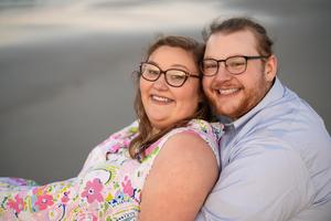 Ms. Mize and her fiancé.