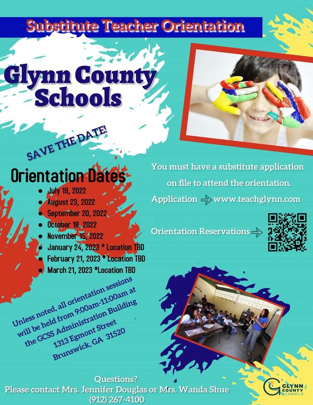 Substitute Teacher Orientation Flyer