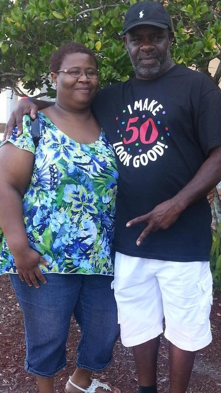 Mrs. Patterson and her husband.