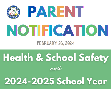 UPDATES on HEALTH & SCHOOL SAFETY and 2024-2025 SCHOOL YEAR