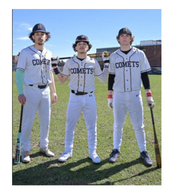 Three Senior Baseball Captains Are Hackensack Comet Diamonds