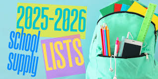  2025-2026 School Supply Lists