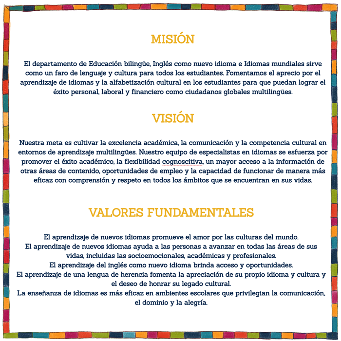 Declaración de nuestra misión