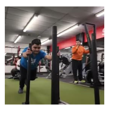  Students working out