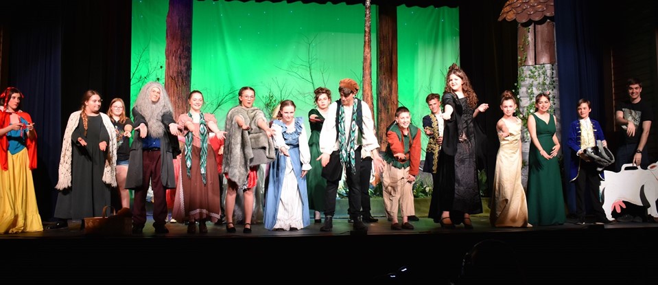 stage celebration at end of school musical