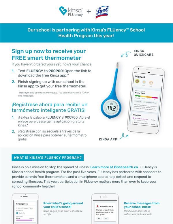 Kinsa Parent Letter