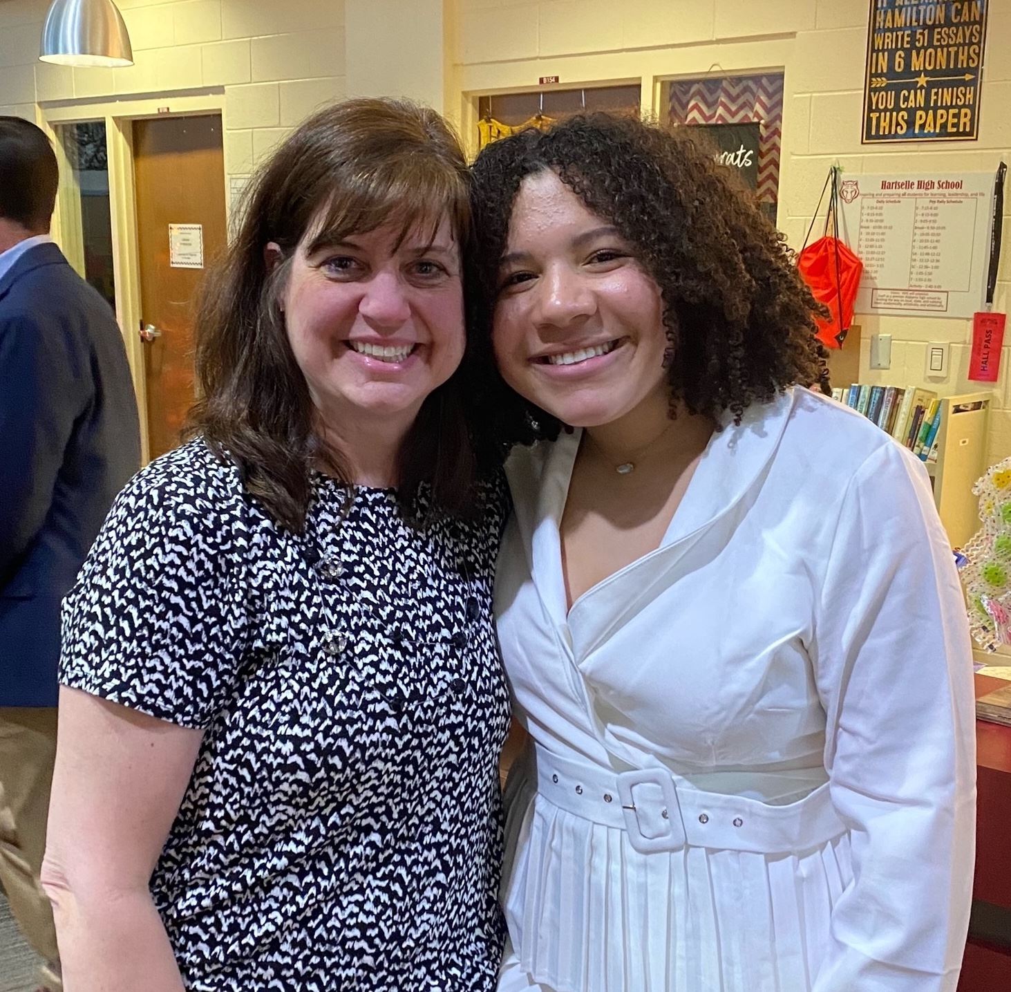 Coach Kelly Cimino and President Mary Frances Itsede