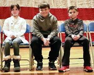 First, Second, and Third place finishers.