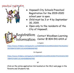 Continuous Registration Preschool
