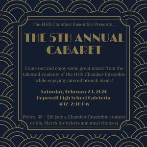 Cabaret announcement.