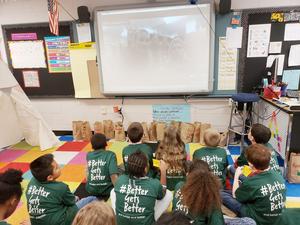 Classroom Champions live chat with Dupont students.