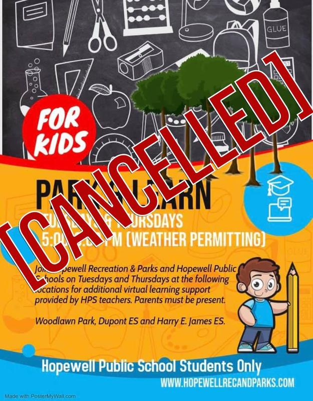 park and learn cancelled