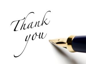 Thank you note