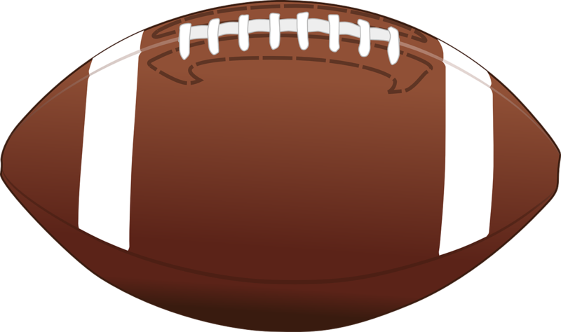 the image is clipart of an American football with white laces