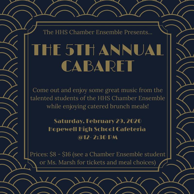 Cabaret announcement.