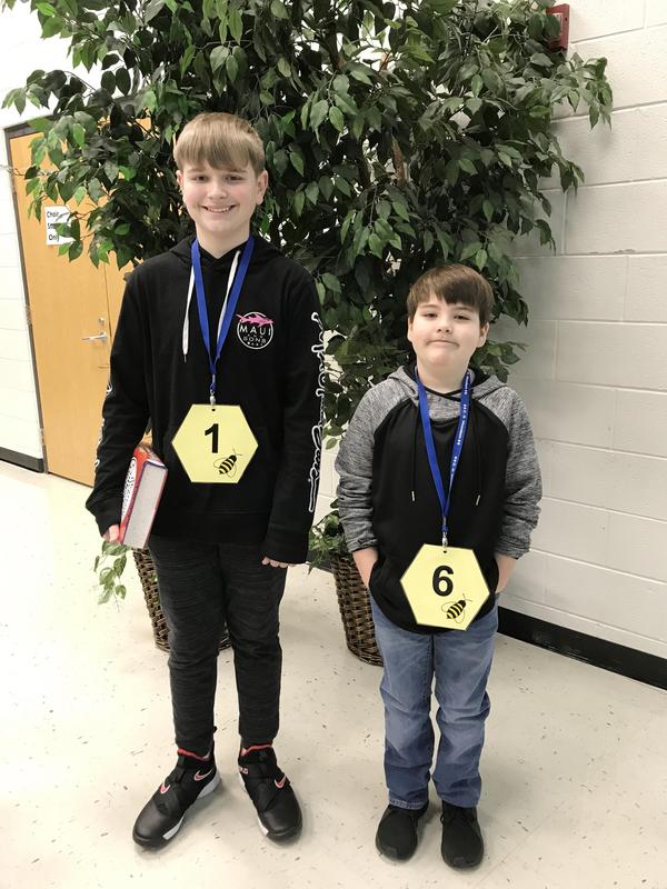 Spelling Bee Winner and Runner-up