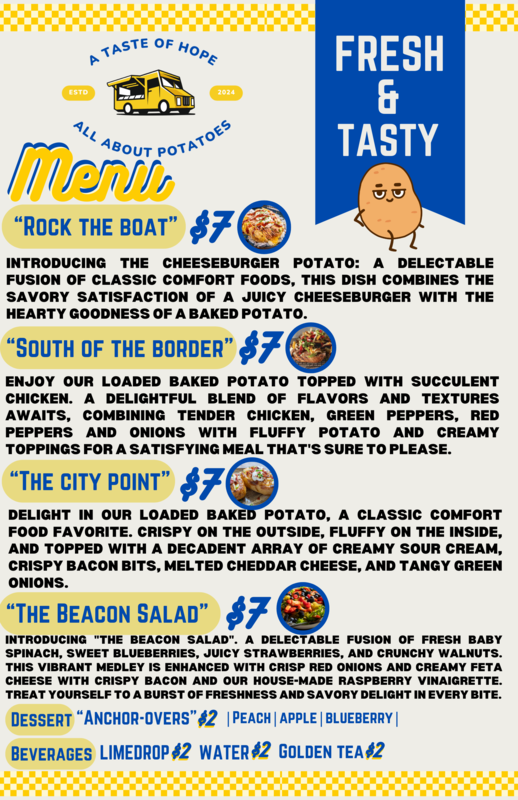 A Taste Of Hope Menu