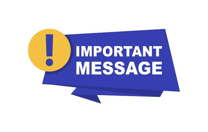 Important message