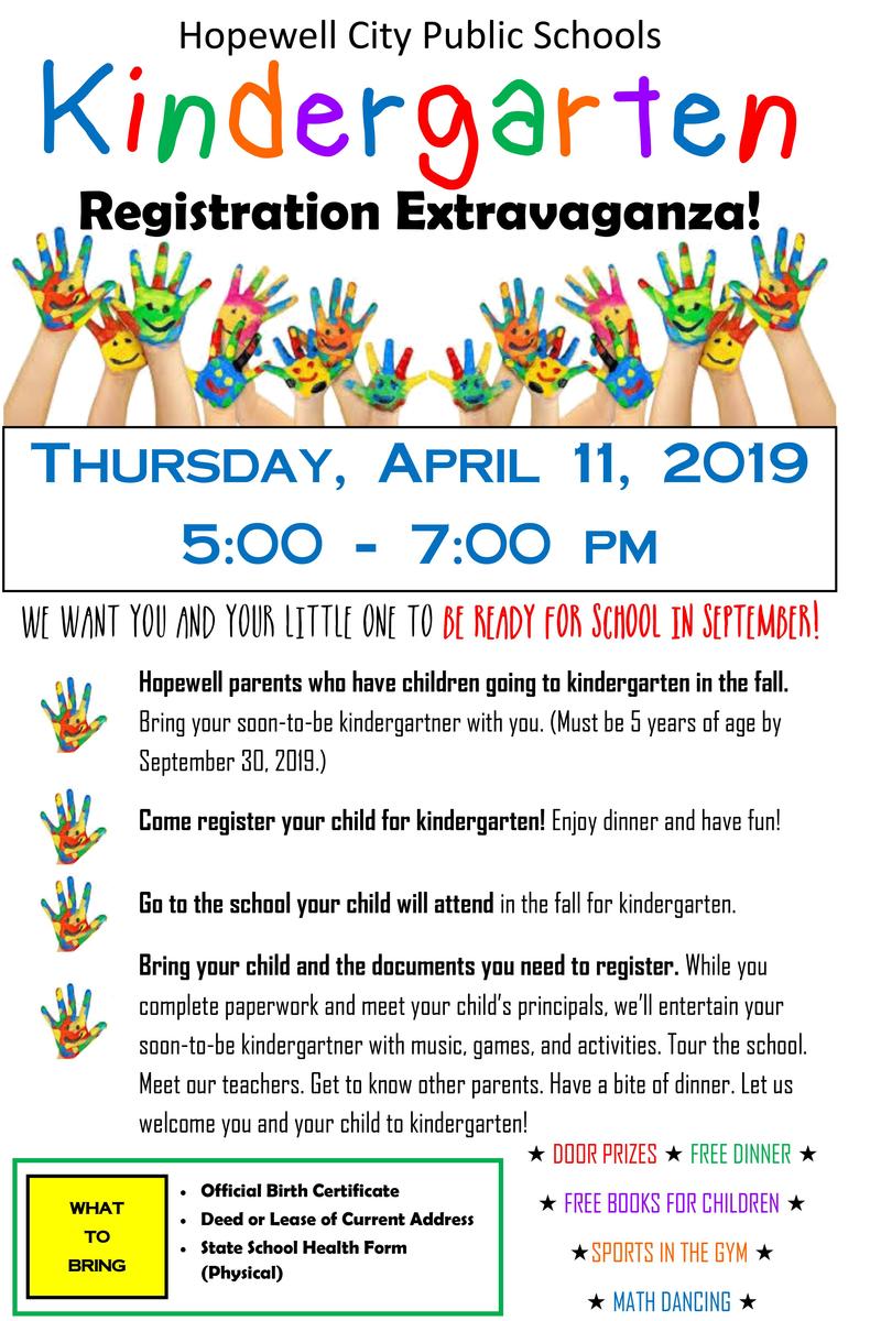 Kindergarten Registration Extravaganza