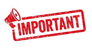 RED LETTER WITH IMPORTANT AND BULL HORN