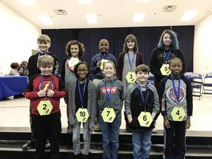 Spelling bee participants.