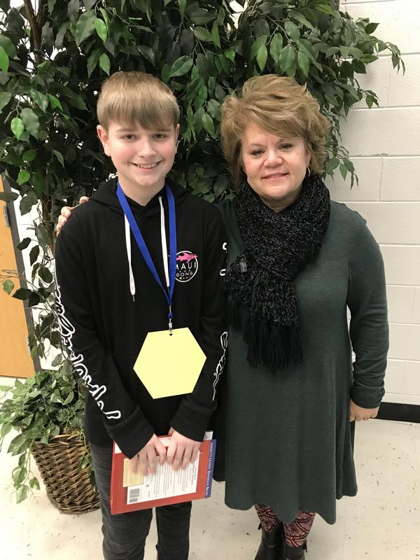 James pictured with Dr. Hackney.