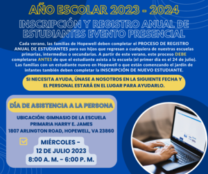 student registration in spanish