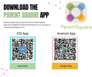 QR codes for the Parent Square app