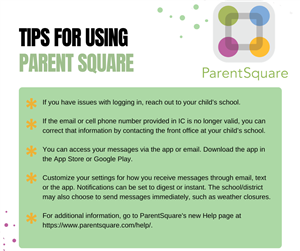 Tips for using Parent Square