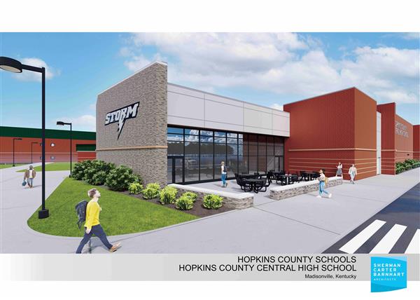 Artist Rendering of Hopkins County Central gym/storm shelter