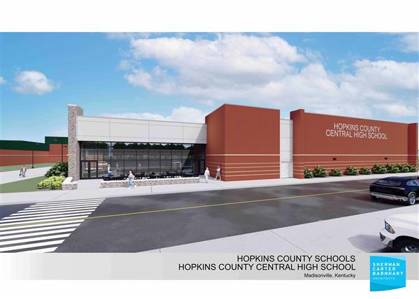 Artist Rendering of Hopkins County Central gym/storm shelter