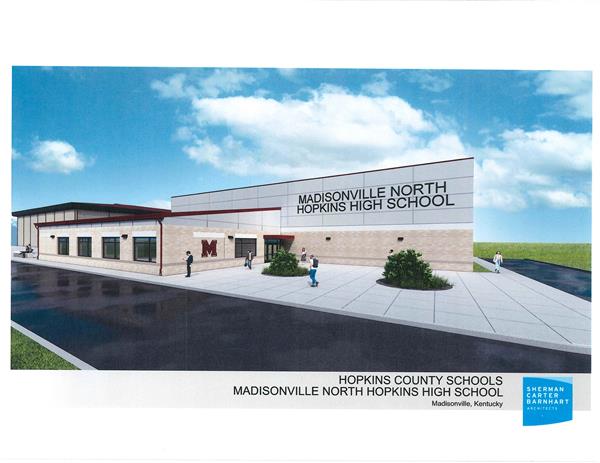 Artist Rendering of Madisonville North Hopkins gym/storm shelter