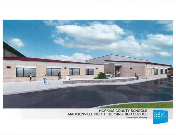 Artist Rendering of Madisonville North Hopkins gym/storm shelter