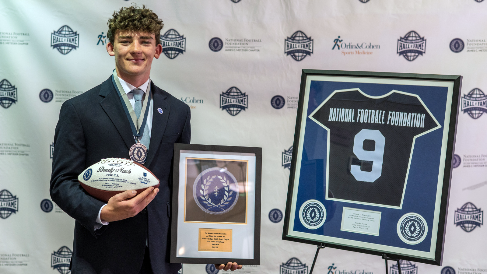 Islip High School senior Brady Nash