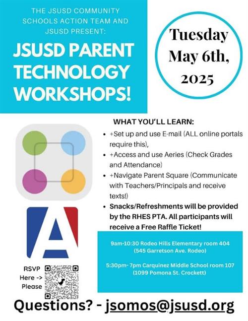 JSUSD Parent Technology Workshops