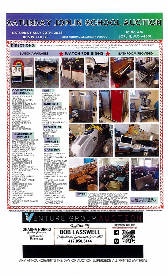 Surplus Auction flyer