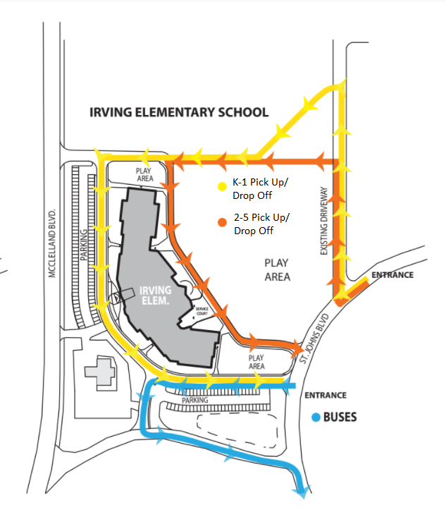 Irving Traffic map