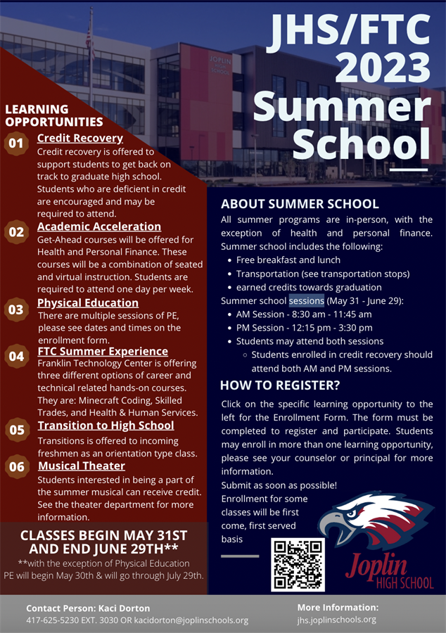 Summer School Flyer