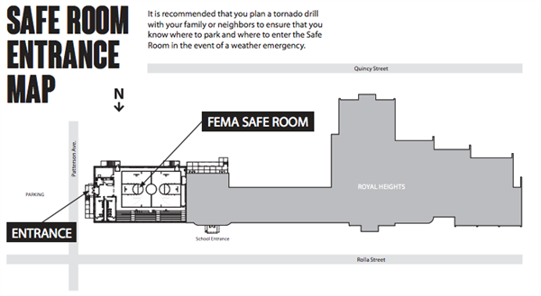 Royal Heights Safe Room Entrance