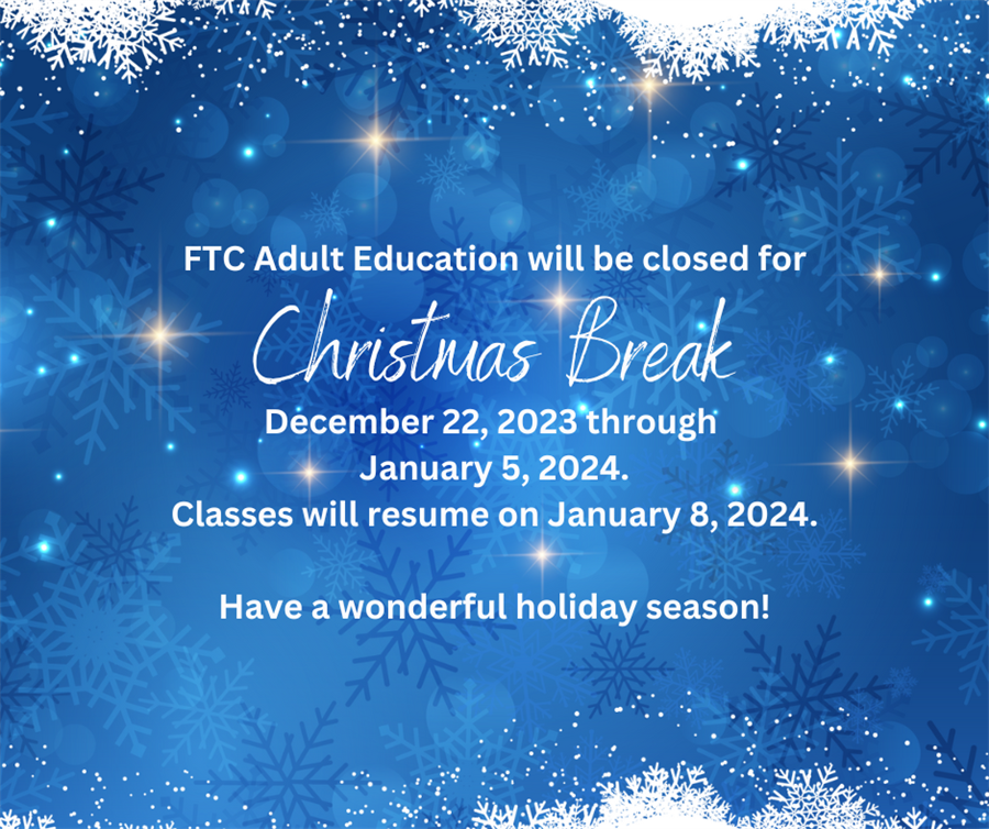 Closed for Christmas Break