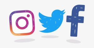 Social media Icons, Instagram, twitter, facebook