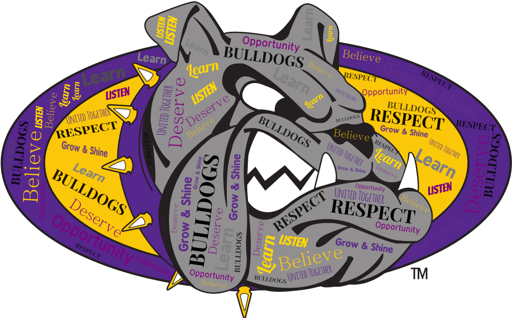 Respect Bulldog Head