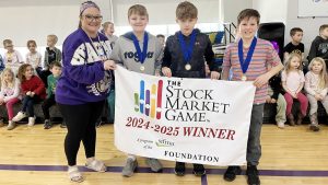 Dogwood Elementary stock market contest team