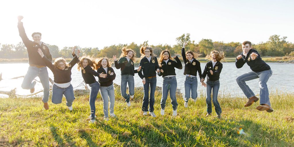 Kingfisher High School FFA students