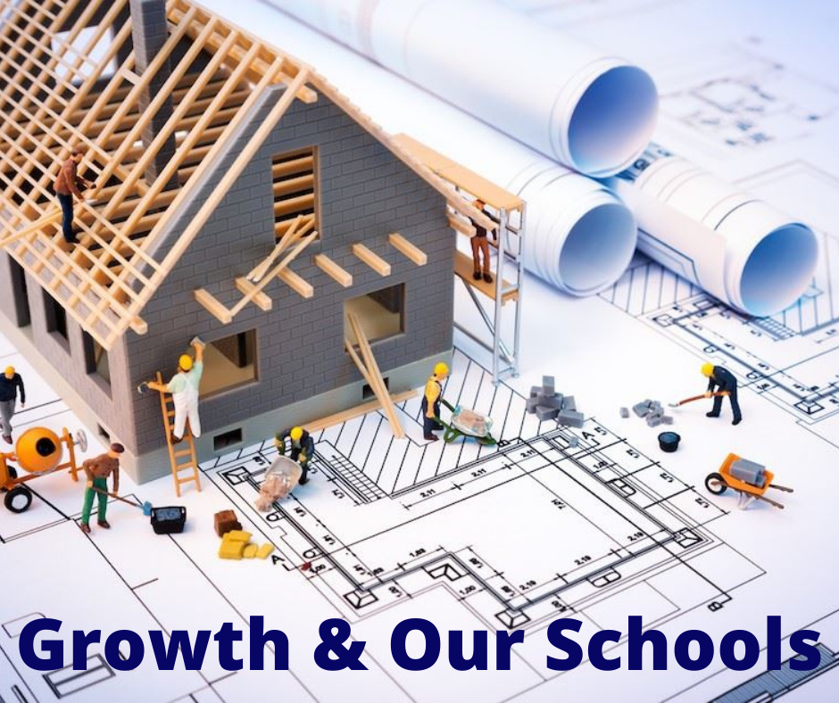  blue print with Growth & Our Schools 